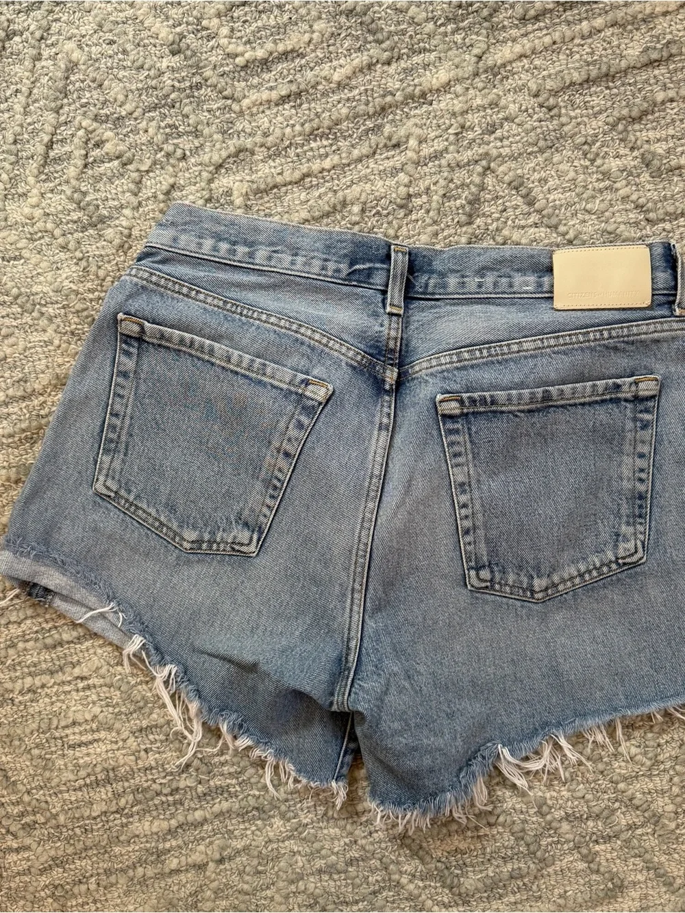 Citizens of Humanity Light Blue Vintage Wash Denim Shorts — Annabelle Long